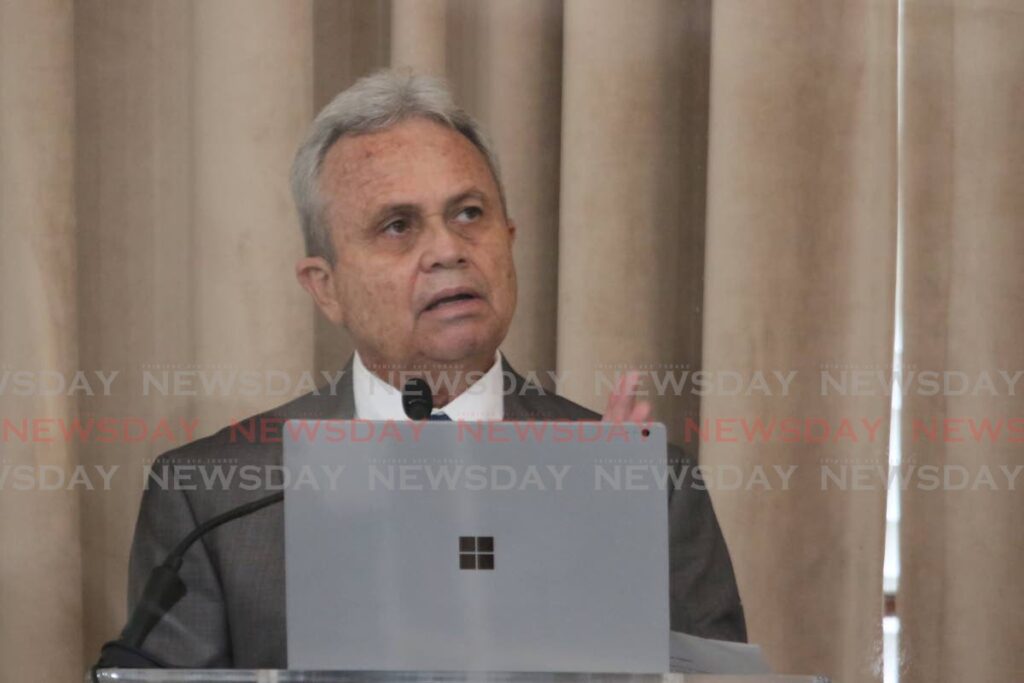 Finance Minister Colm Imbert.  - Photo courtesy Office of the Parliament 