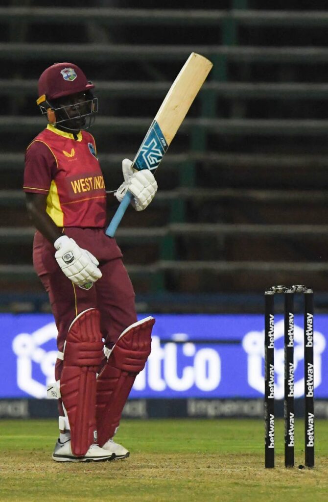 Kycia Knight of the West Indies during the 3rd One Day International against South Africa at Imperial Wanderers Stadium on Thursday, in Johannesburg, South Africa. - via CWI Media