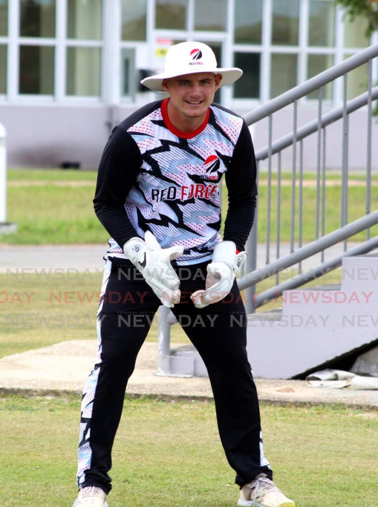 TT Red Force wicket-keeper and vice-captain Joshua Da Silva takes part in a team training session, at the Brian Lara Cricket Academy, Tarouba, on Tuesday.  - ROGER JACOB