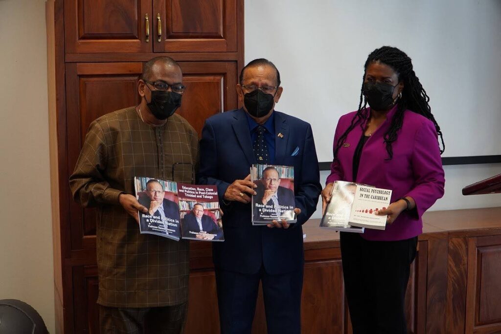  
Neil Parsanlal, chairman of Nalis board, left; Professor Ramesh Deosaran, criminologist; and Paula Greene, executive director (Ag), Nalis.

 
  - 