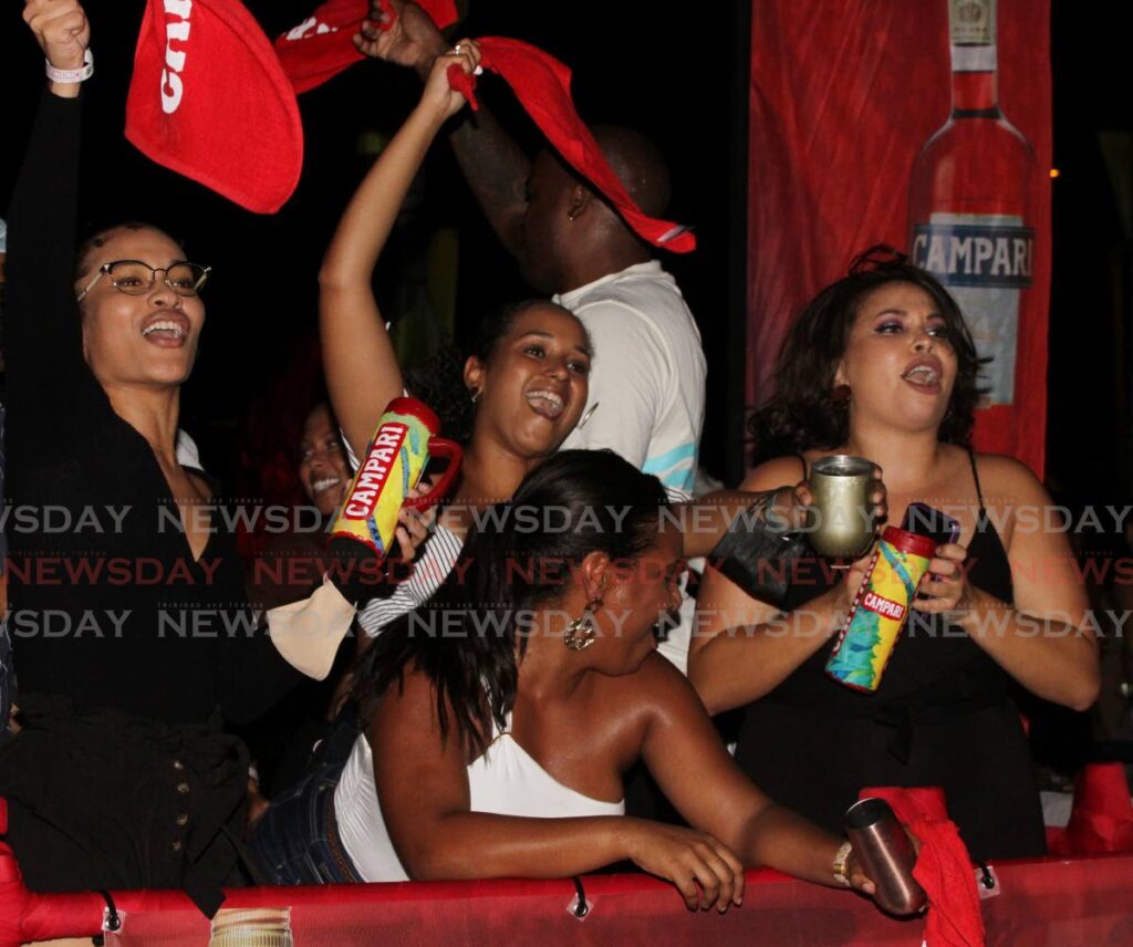 Unmasked party-goers enjoy the music at Sekon Sta's Festival Friday, Queen's Park Savannah, Port of Spain.  - Angelo Marcelle