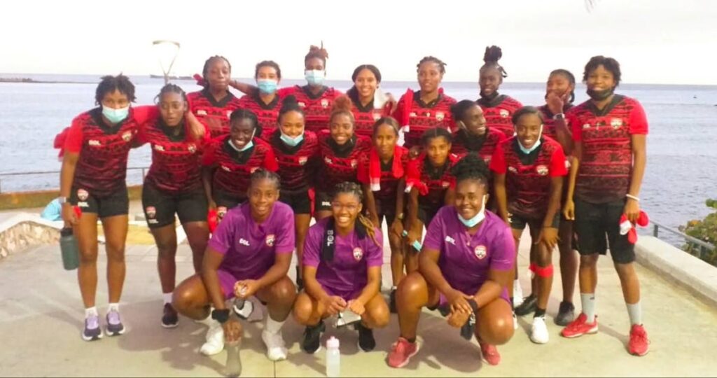 Trinidad and Tobago's Under-20 Women's team lost 7-2 against hosts St Kitts and Nevis, on Sunday, during the Concacaf Women's Under-20 Championship match. - TTFA Media