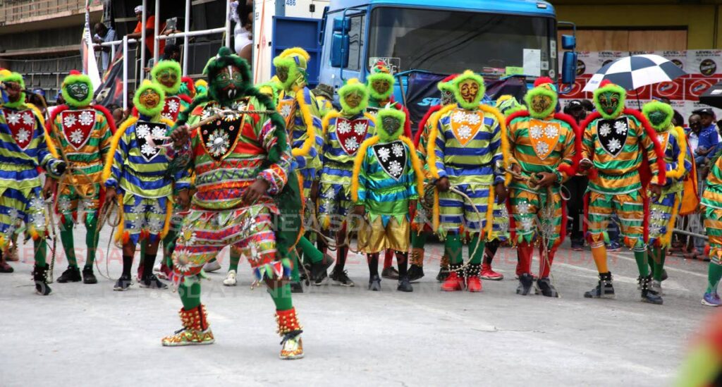 A jab jab band at South Quay, Port of Spain during Carnival 2020. - FILE PHOTO/SUREASH CHOLAI