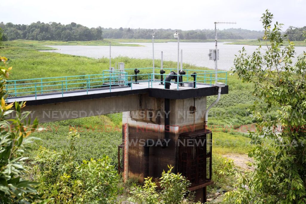 In this file photo, water levels appear low at the Arena Reservoir, in Central Trinidad. - ROGER JACOB