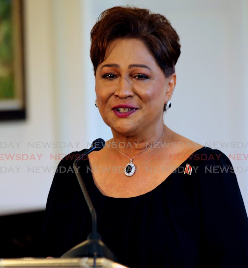 Opposition Leader Kamla Persad-Bissessar. - 