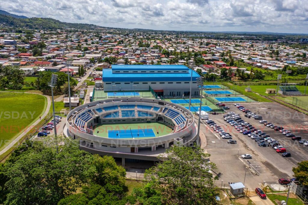 An aerial view of the National Racquet Centre, Tacarigua. - JEFF K MAYERS