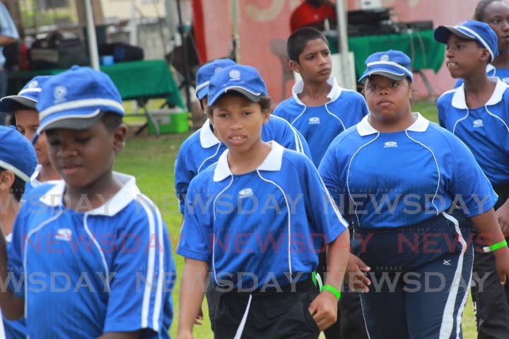 In this July 2017 file photo Lady Hochoy Home South students in a march past at Digicel's Special Olympics Cricket Tournament, Macoya. - 