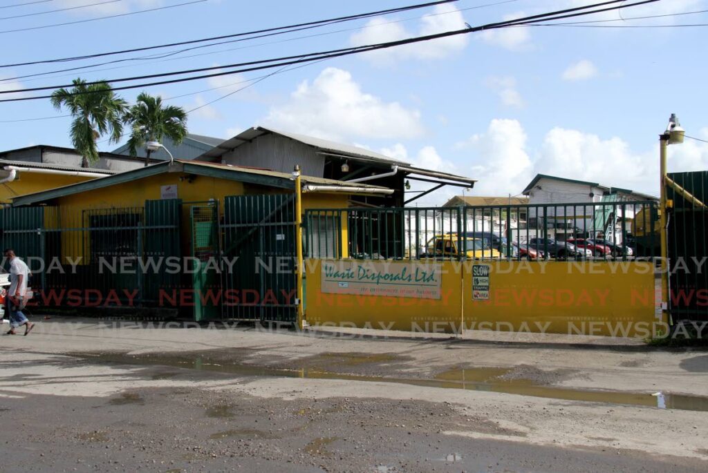 FILE PHOTO: Waste Disposals Ltd, Concessions Road, Sea Lots, Port of Spain. - 