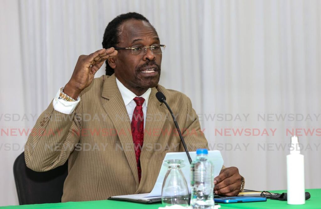 File photo: National Security Minister Fitzgerald Hinds.