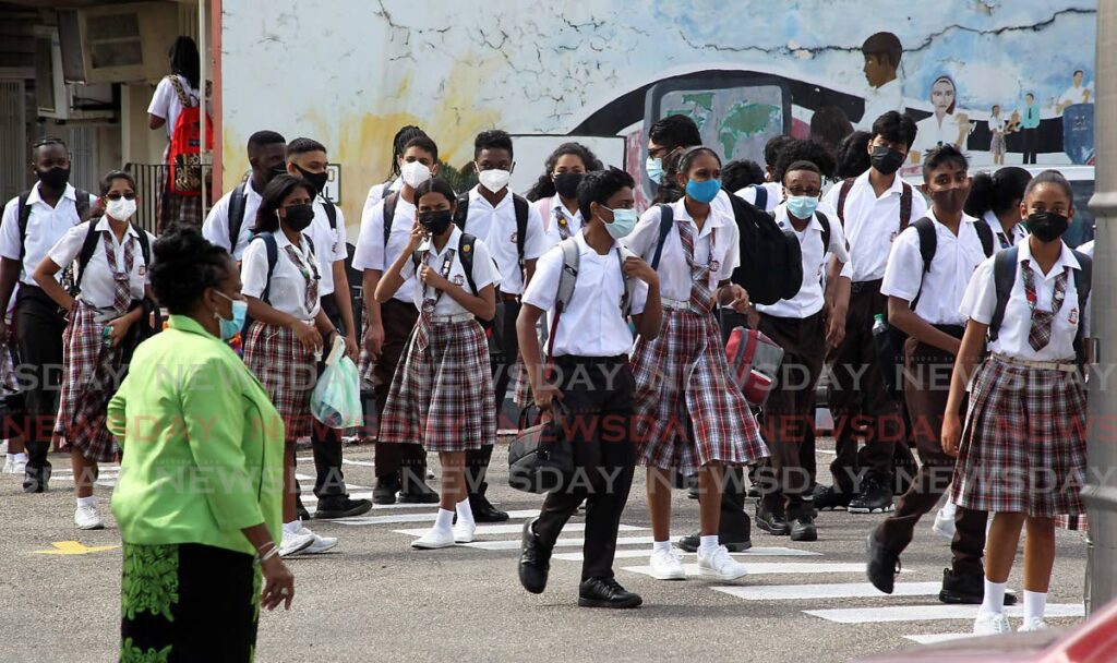 San Fernando Central Secondary School students. FILE PHOTO - 