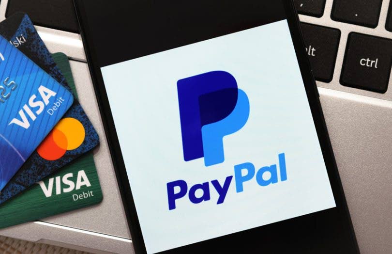 Paypal using Visa debit and credit cards. Source: ledgerinsights.com - 