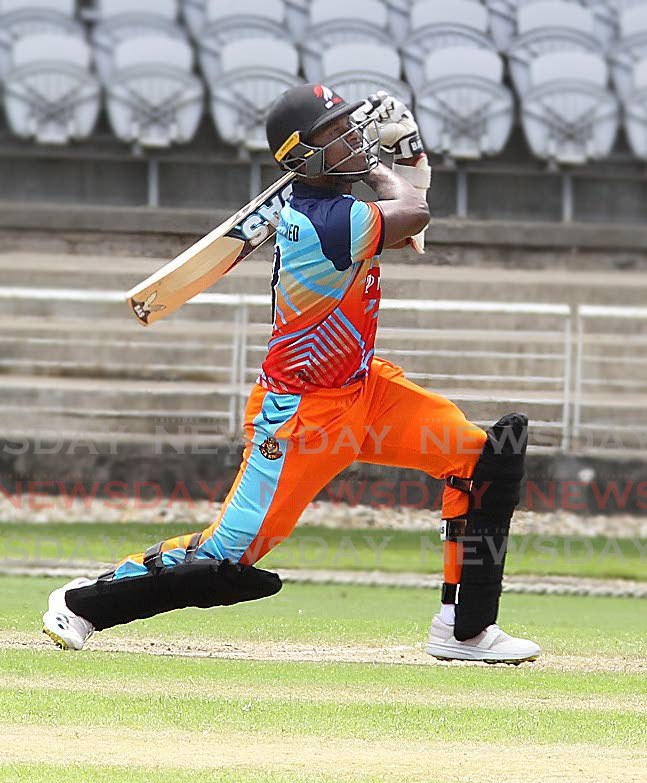 Soca Kings' Jason Mohammed top-scored for his team with an unbeaten half-century during the TTCB Dream XI T10 Blast match against the Blue Devils, on Tuesday, at the Brian Lara Cricket Academy, Tarouba.  - ROGER JACOB