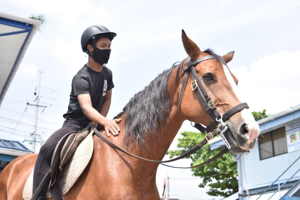 Danie Gulstonl's dream is to have  a career with the TT Police Service Mounted and Canine Unit. 