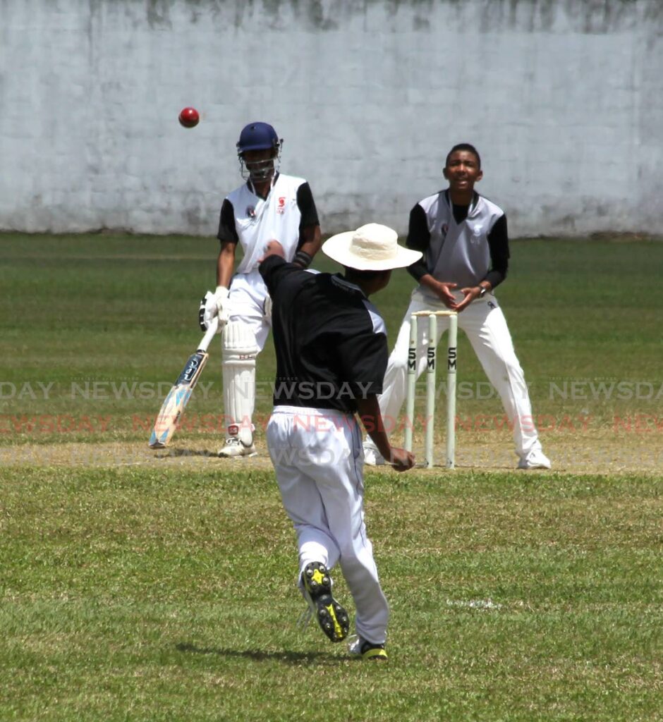 North Zone's Maleek Lewis, during a Scotiabank NextGen Under-15 cricket encounter between North and North East at the St Mary's Ground, St Clair on Monday. - ROGER JACOB