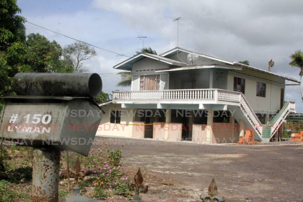 The Old Clarke Road, Barrackpore home of Ranjit Lyman, 76, who was chopped to death on Saturday. - Angelo Marcelle