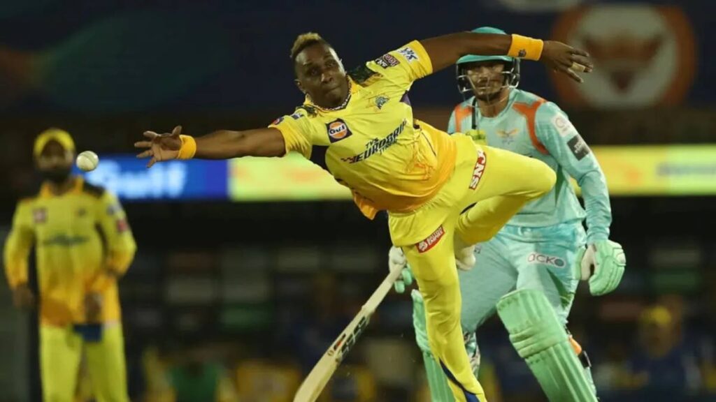 Dwayne Bravo became the all-time highest wicket-taker of IPL.  Photo courtesy India Premier League