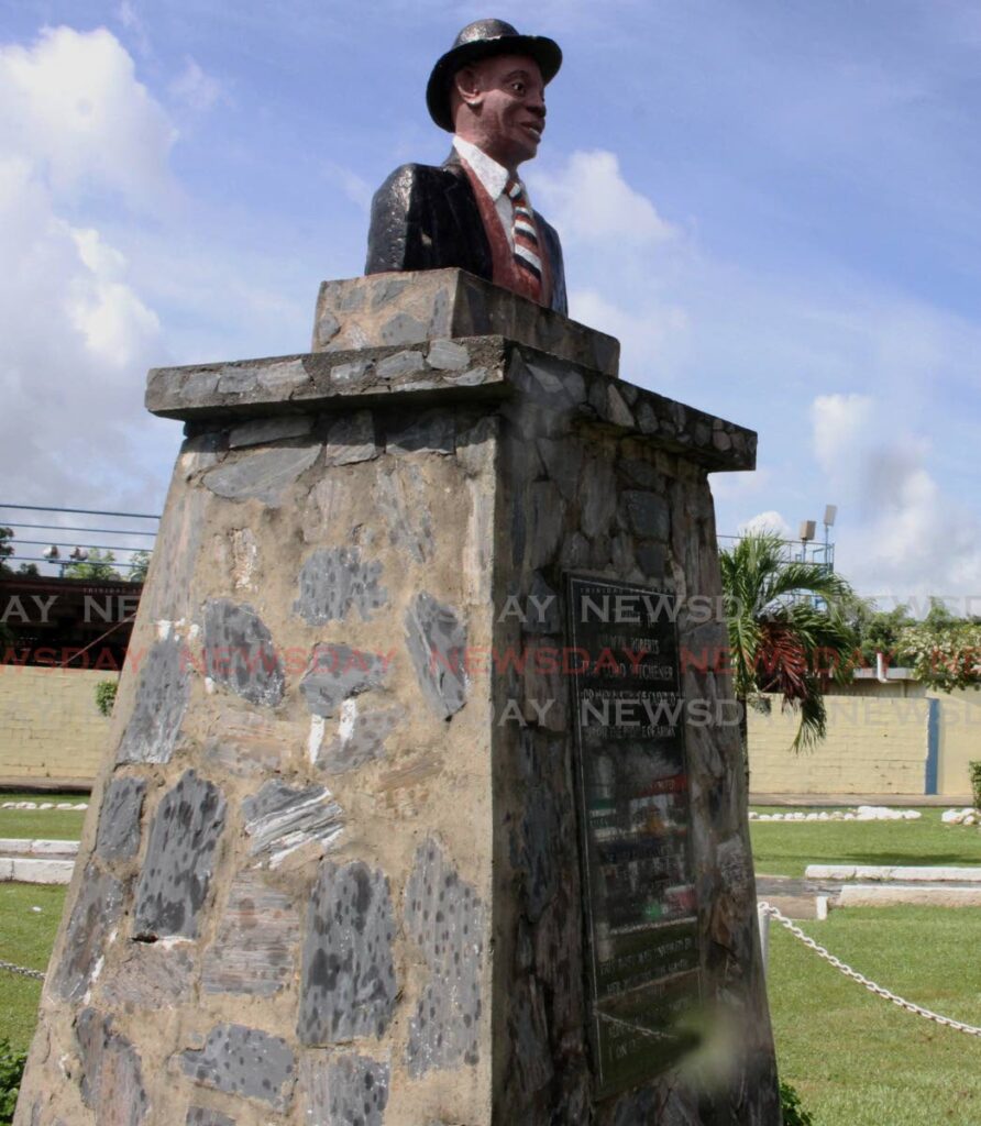 A monument in Arima to Aldwyn 