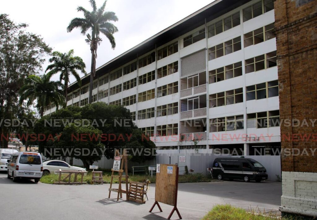 The condemned Port of Spain General Hospital central block which is yet to be demolished. - SUREASH CHOLAI