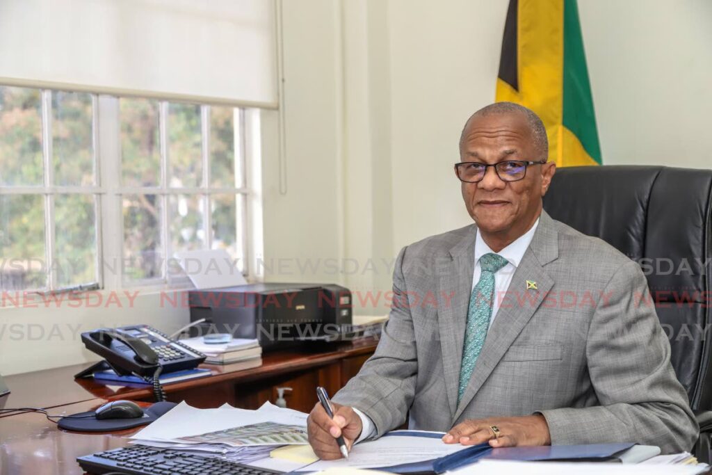 Jamaican High Commissioner Arthur HW Williams at his office in Port of Spain. - JEFF K MAYERS