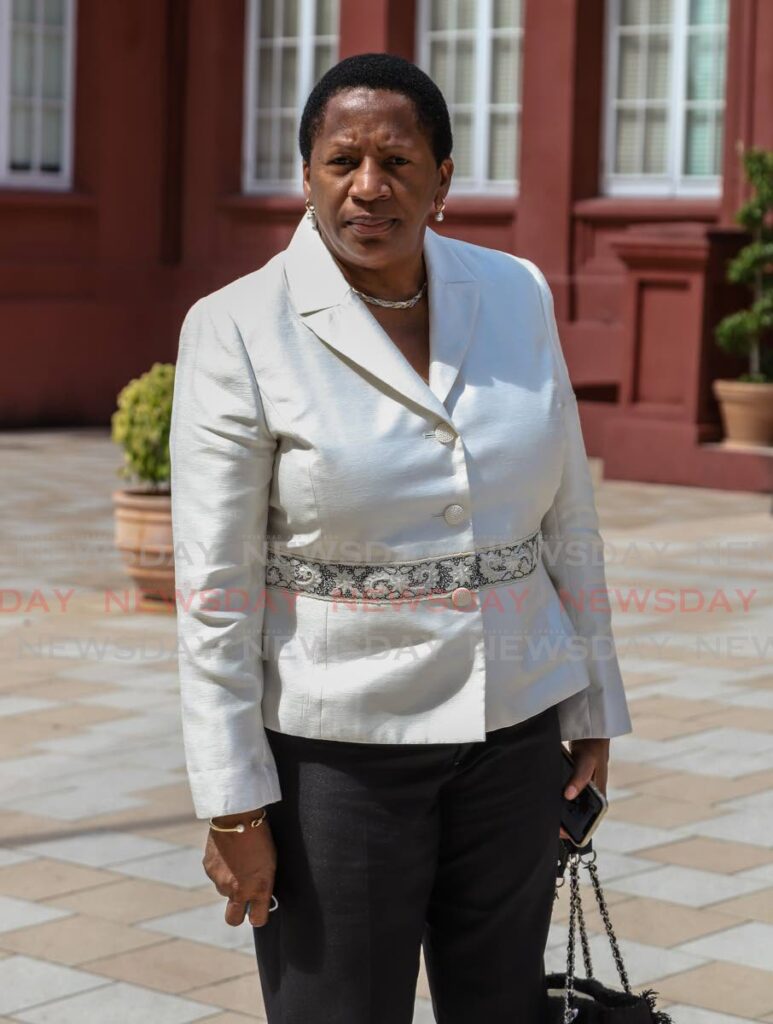 Minister of Planning and Development and MP for Arima Pennelope Beckles at the Red House.  - JEFF K MAYERS