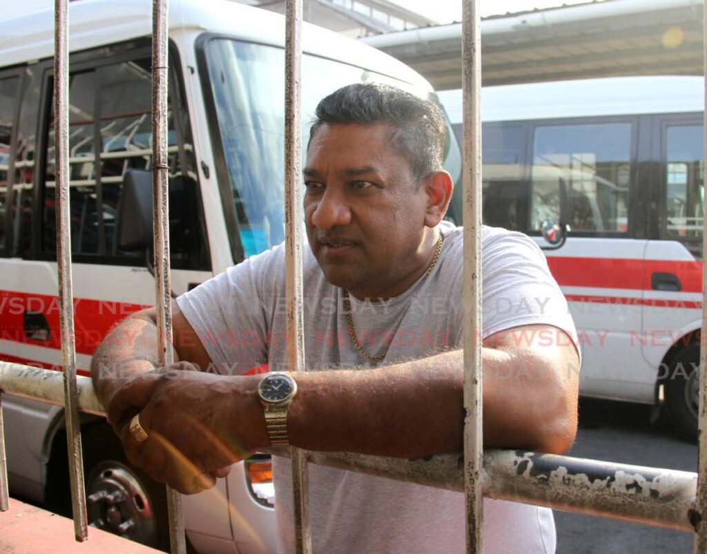 Maxi taxi driver Madan Ramdass speaks about the gas price increases at City Gate, Port of Spain. - PHOTO BY AYANNA KINSALE