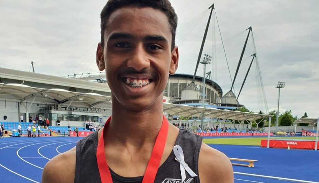 TT’s Keeran Sriskandarajah grabbed silver in the 800m final, on Monday, on the final day of the 2022 Carifta Games. - 