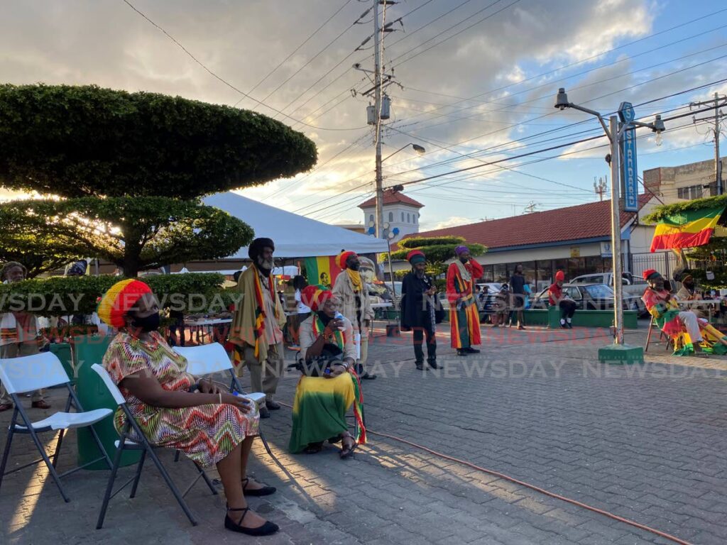 Rastafarians gathered at the San Juan promenade on April 24. - Narissa Fraser