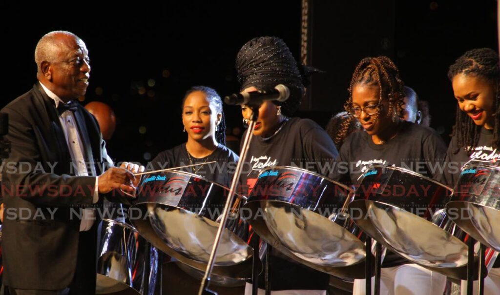 In this file photo, Desmond Waithe, artistic director, leads the band Exodus.  - 