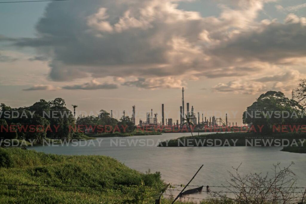 A view of the Pointe-a-Pierre refinery from the Solomon Hochoy Highway, Gasparillo.  File photo/Marvin Hamilton