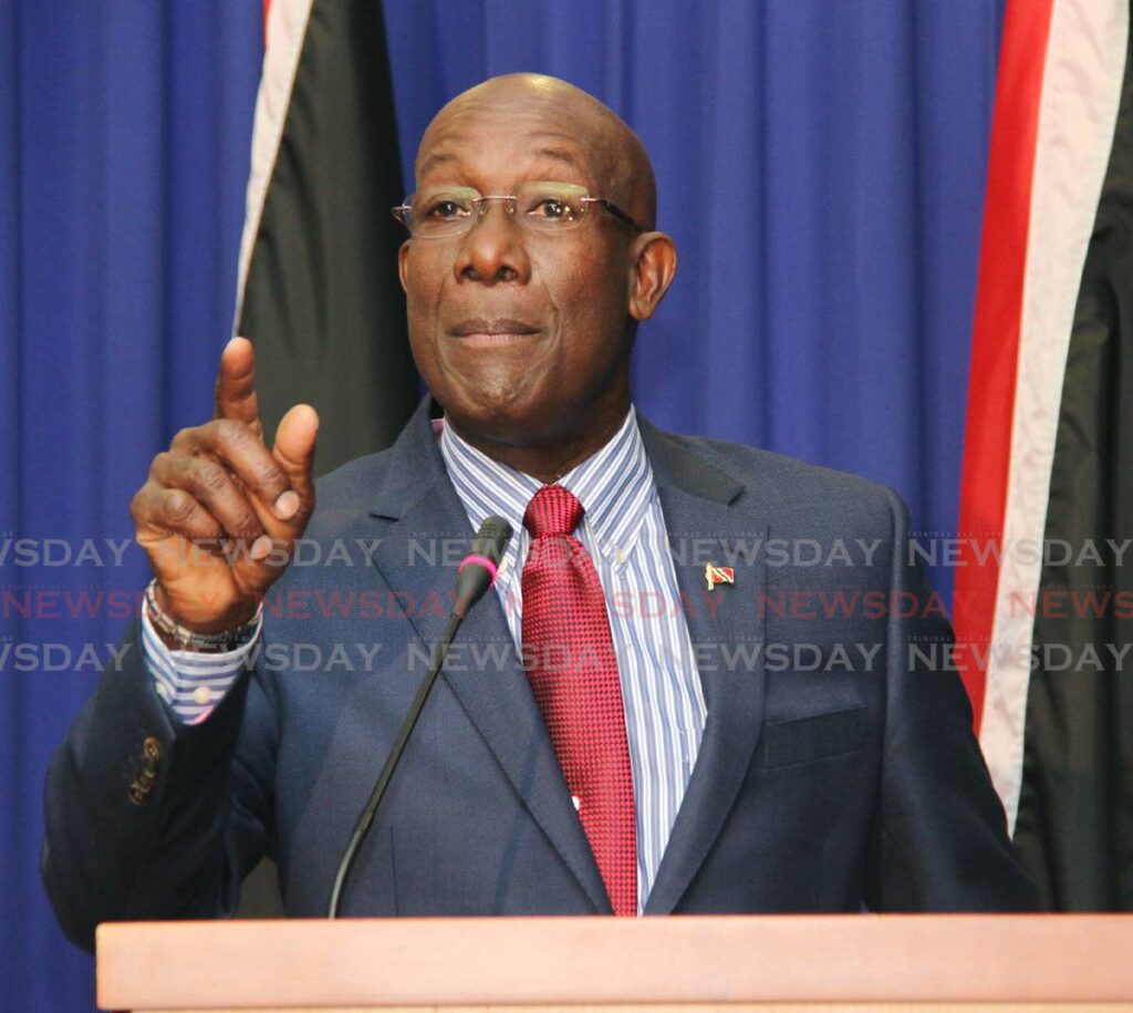 File photo: Dr Keith Rowley.