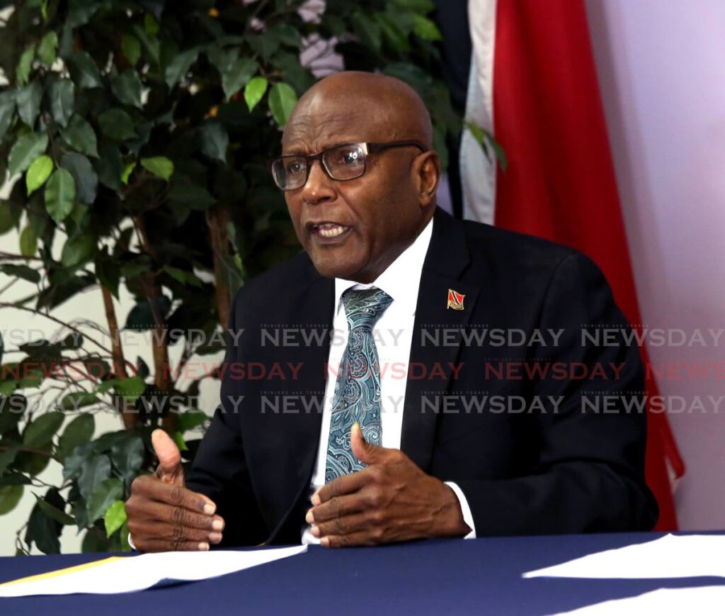 Naparima MP Rodney Charles during a press conference at the Office of the Opposition Leader in December 2021. Charles raised questions about funding for the Strategic Services Agency in Parliament on Friday. - FILE PHOTO/SUREASH CHOLAI