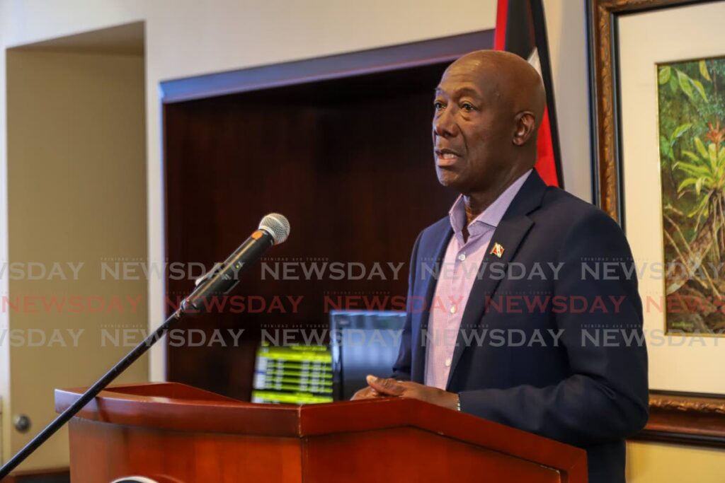 Prime Minister Dr Rowley. File photo/Jeff K Mayers 