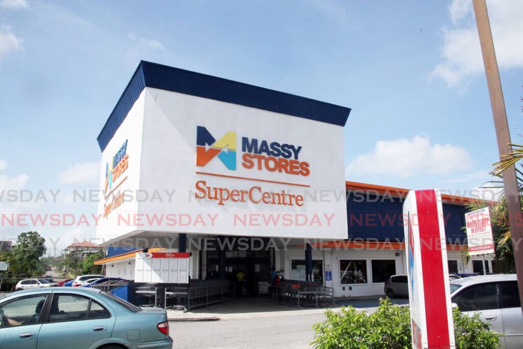 Massy Stores Super Centre in La Romaine. Last Thursday, a cyberattack forced the closure of the supermarket chain's 23 outlets. Photo by Lincoln Holder