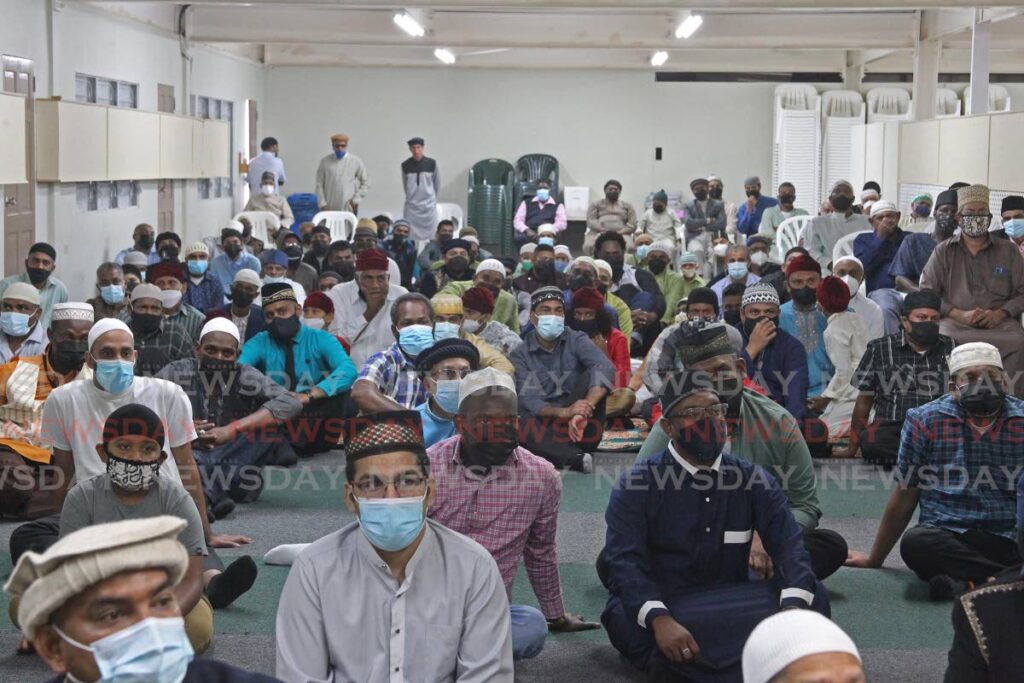 Members at the Ahmadiyya Muslim Community in Preysal during the Eid celebrations. - Marvin Hamilton