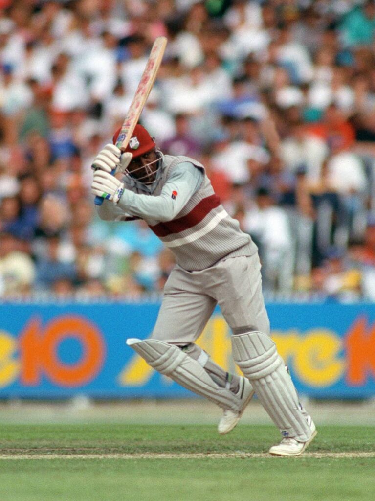 In this January 9, 1992 file photo, West Indies’ opening batsman Desmond Haynes turns the ball through square leg to reach his 50 during the World Series one-day match against Australia in Melbourne, Australia. (AFP PHOTO) 