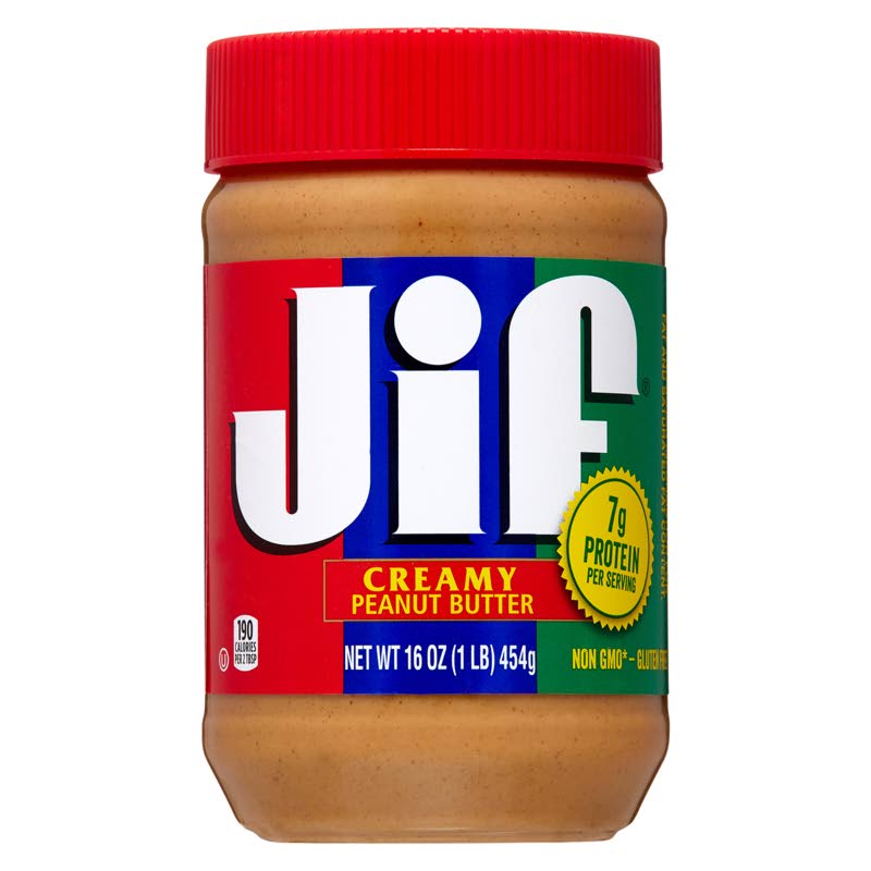Jif Creamy peanut butter. - 