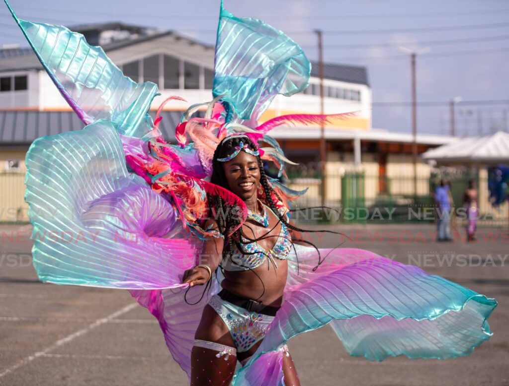 A masquerader portrays Sea Breeze in Scarborough at Carnival 2020. FILE PHOTO/DAVID REID - 