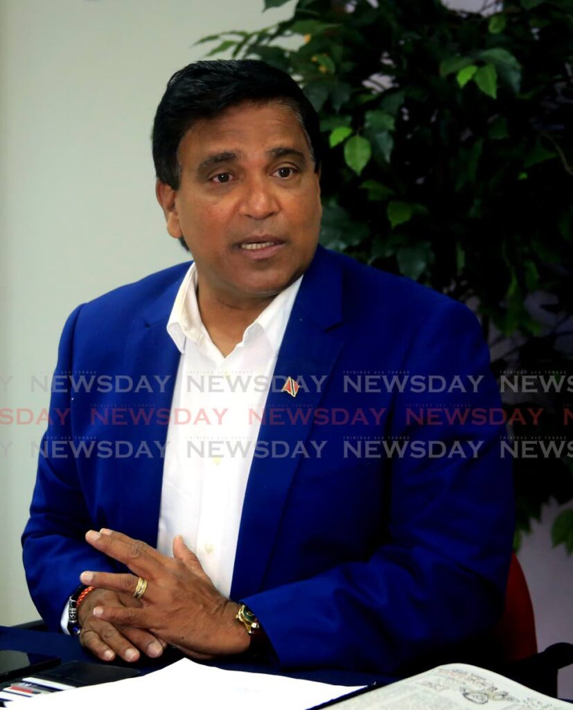 Oropouche East MP Dr Roodal Moonilal during a recent press conference at the Office of the Leader of the Opposition on May 29. - SUREASH CHOLAI