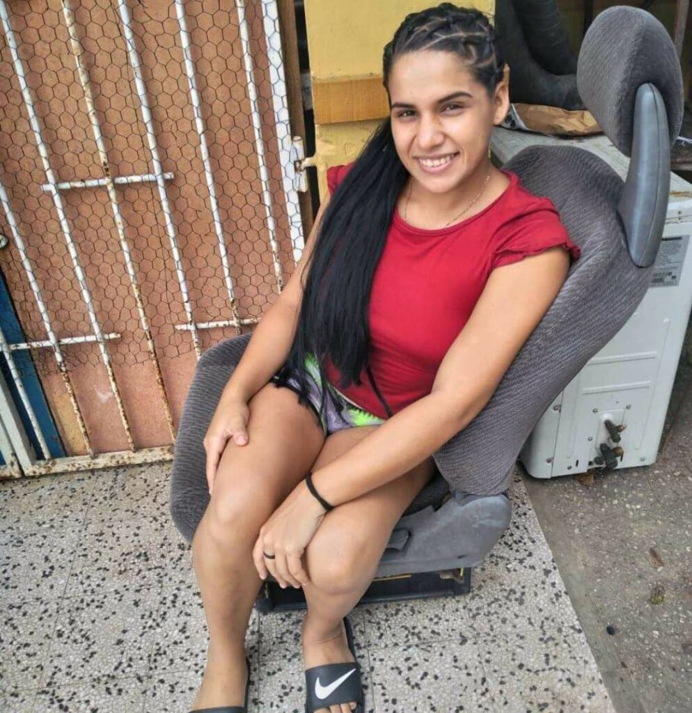 Maryeisy Carolina Barrios-Baldallo, was released after being kidnapped during an early morning robbery at her home on Demerara Road in Wallerfield. - 