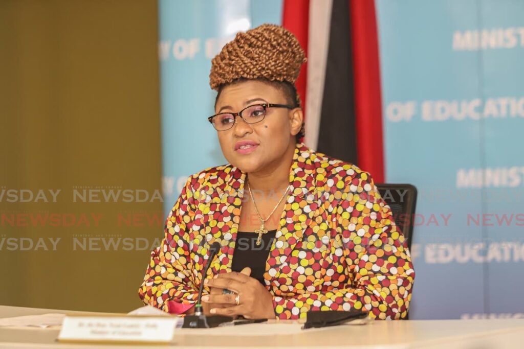 Minister of Education Dr Nyan Gadsby-Dolly. - FILE PHOTO/JEFF K MAYERS