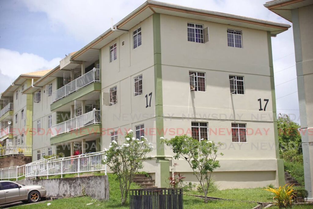 Building 17 at Corinth Hills, San  Fernando where Desmond Jaisaree was shot and killed on Saturday night. - Lincoln Holder