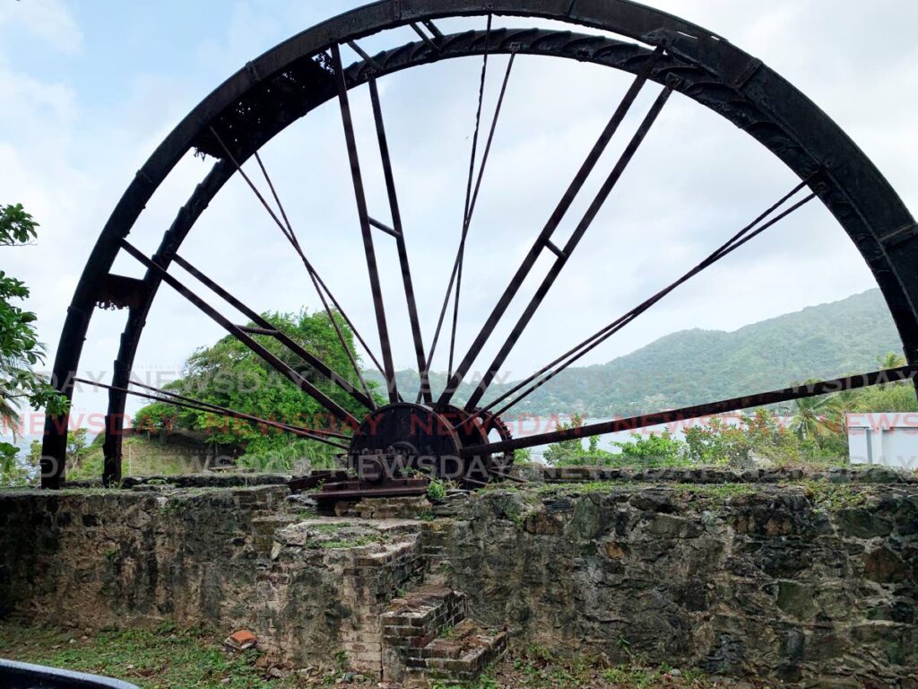 The historic colonial-era waterwheel in Speyside, Tobago. PHOTO BY DARREN BAHAW - 