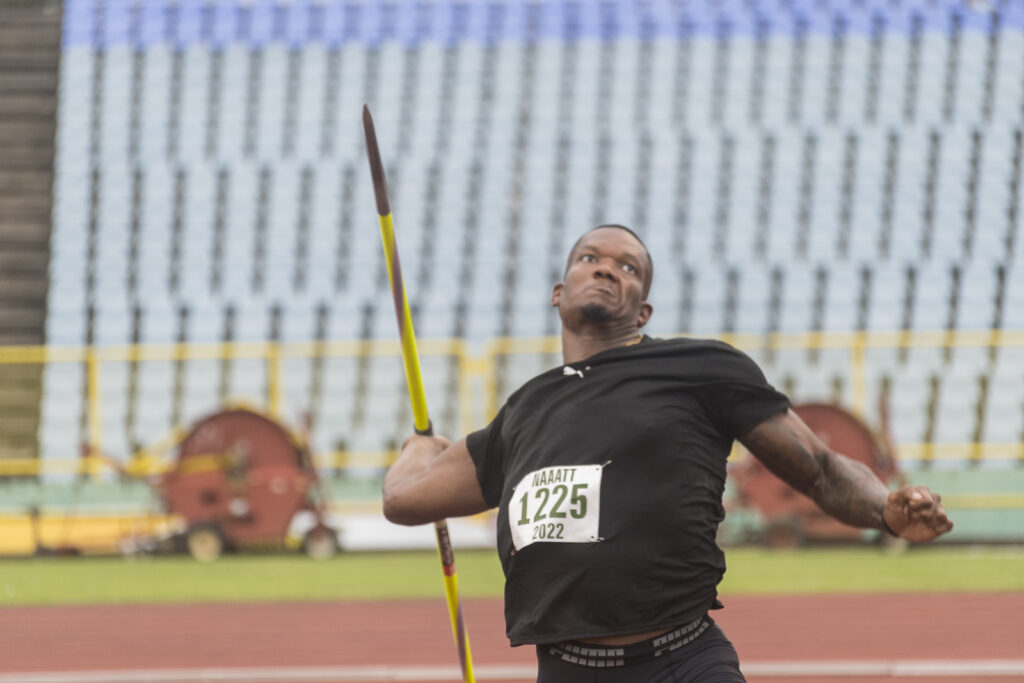 Javelin star Keshorn Walcott competes at the NAAA Championships at the Hasely Crawford Stadium, Mucurapo on June 25, 2022. Walcott copped gold with a throw of 85.17 metres. Photo by Dennis Allen for @TTGAMEPLAN