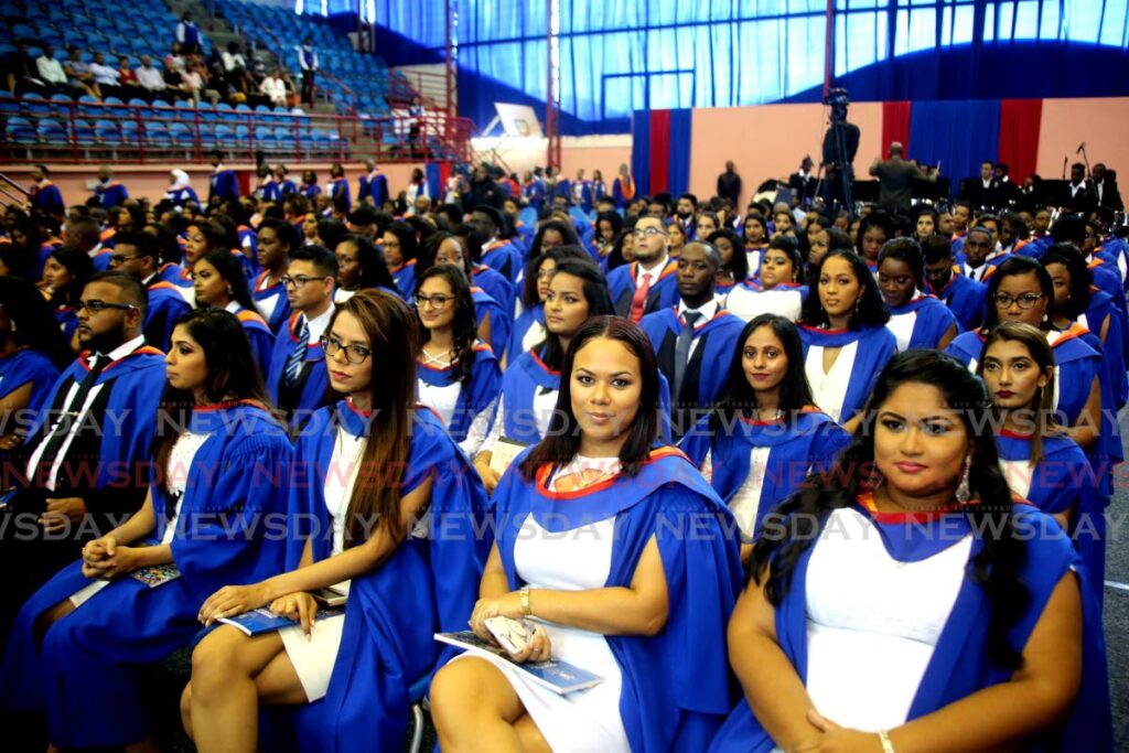 UWI students at their graduation in 2019. - 