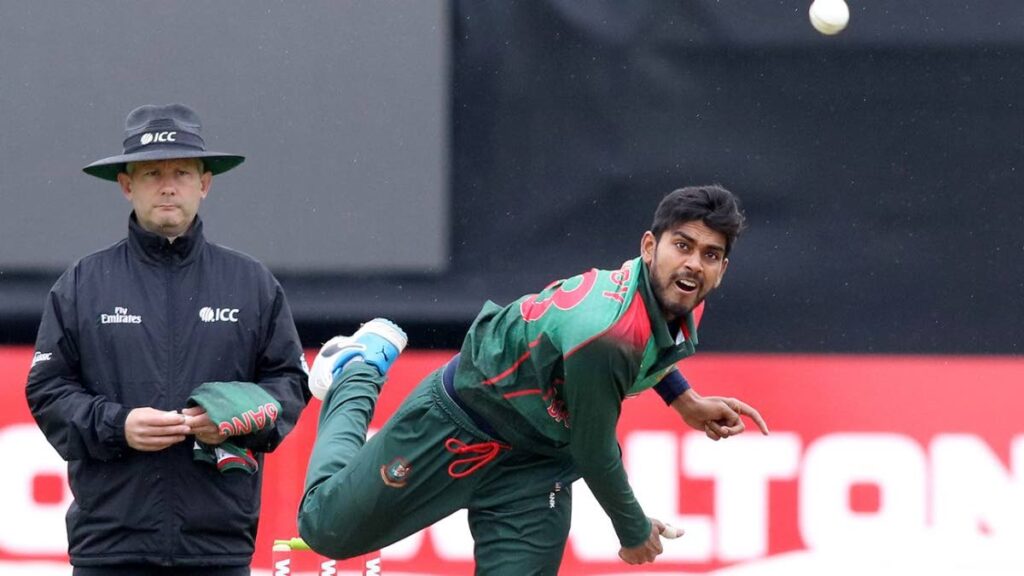 Bangladeshi offspinner Mehidy Hasan Miraz grabbed 4/29 in eight overs against the West Indies during the second One Day International, on Wednesday, at the Guyana National Stadium, Providence, Guyana. - 