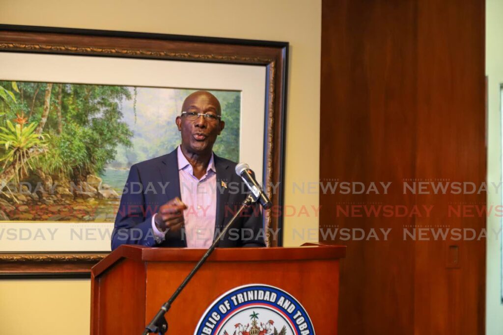 Prime Minister Dr Rowley. File photo/Jeff K. Mayers 