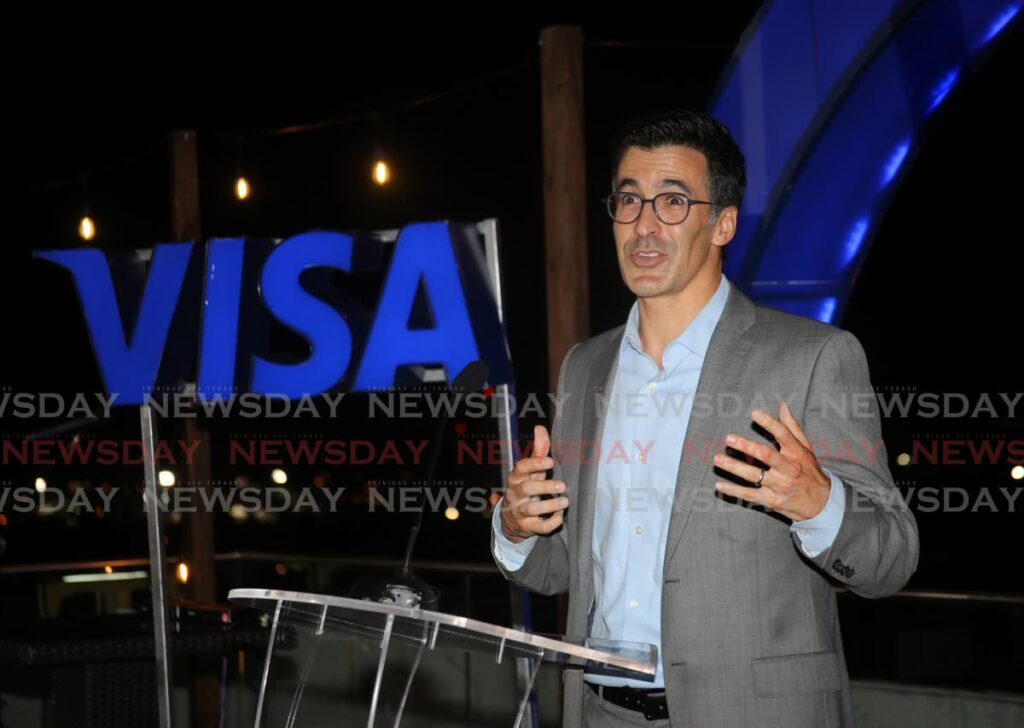 Jorge Salum, Visa senior business development leader for the Caribbean, at the launch of Visa Nights at The Brix hotel in St Ann's on June 23. - SUREASH CHOLAI