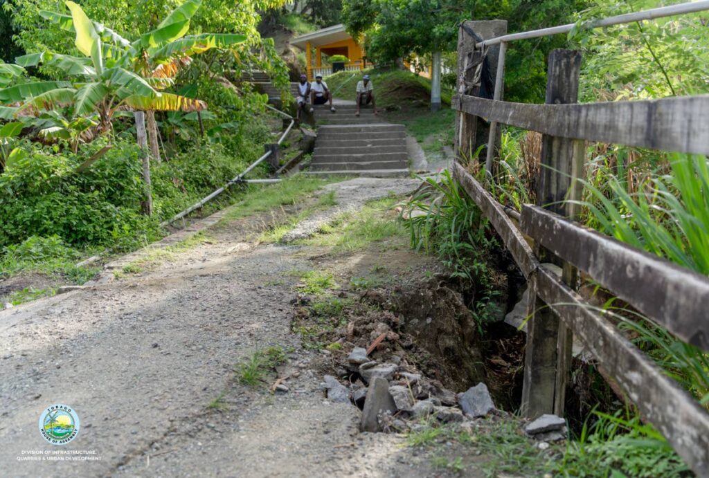 Failed road infrastructure at King Peter's Bay, Moriah, which is in line for major rehabilitation.  - DIQUD