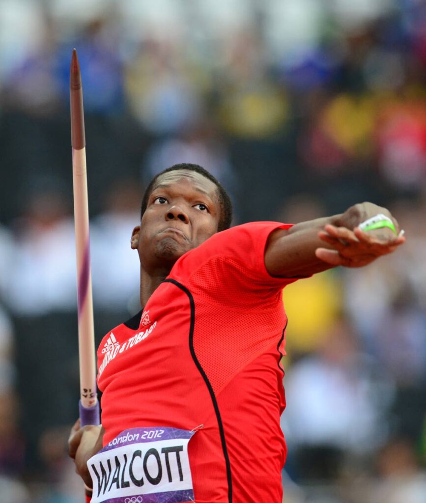 Trinidad and Tobago's Keshorn Walcott competes to win the gold medal in the men's javelin throw final at the athletics event of the 2012 Olympic Games on August 11, 2012 in London, England. (AFP PHOTO) - 