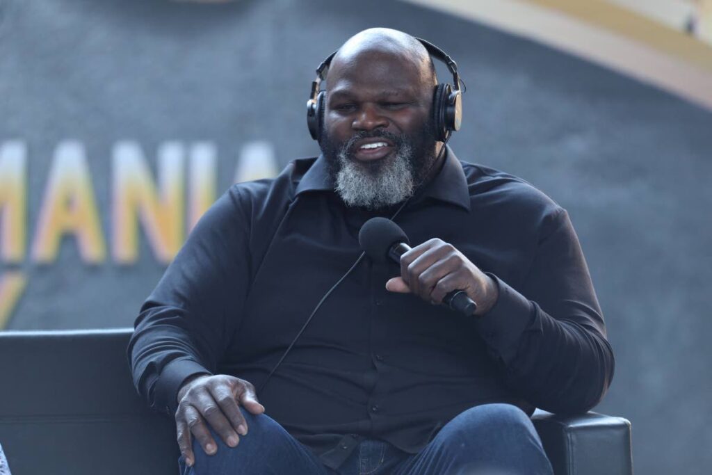 Former professional wrestler, Mark Henry attends SiriusXM's Busted Open Broadcasts Live Special WrestleMania Party at Texas Live! on April 2, in Arlington, Texas, US. (AFP PHOTO) - 